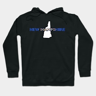 New Hampshire Colored State Letters Hoodie